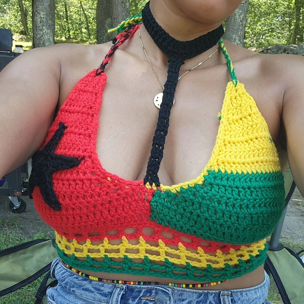 Cape Verdean Flag choker top